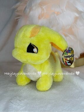 Neopets Yellow Plush Bunny - Cute Kids Toy